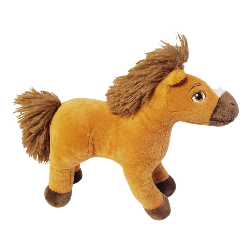 DreamWorks Spirit Untamed Plush Horse Tan Brown Stuffed Animal 8 Inch Toy